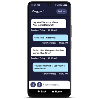 Jitterbug Smart4 Texts